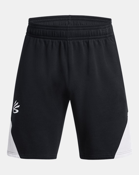 Men's Curry Splash Fleece Shorts in Black image number 1